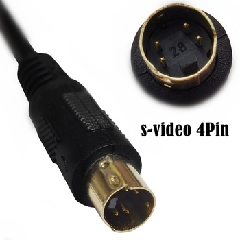 ERE YR-AV-37-001 S-Video 4-pinski adapter kabel, zlato-pozlaćeno bakreno jezgro, muško–ženski produžni kabel, model YR-AV-37-001