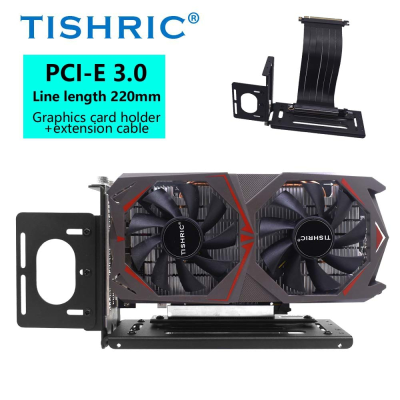 PCIe x16 produžni kabel za grafičku – 90° vertikalni kućište, PCIe 3.0, 300 mm, bakreno jezgro