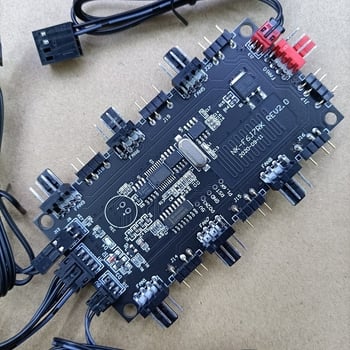 Ρυθμιστής PWM θερμοκρασίας για ARGB ανεμιστήρες, 5V, 3-Pin, ARGB Hub και διακλαδωτής ανεμιστήρων PC