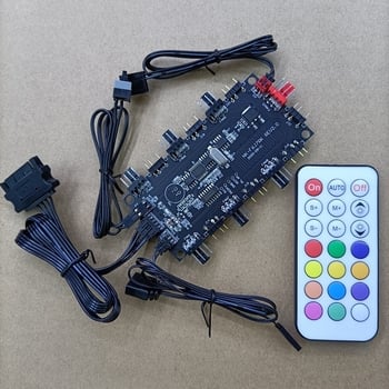 Ρυθμιστής PWM θερμοκρασίας για ARGB ανεμιστήρες, 5V, 3-Pin, ARGB Hub και διακλαδωτής ανεμιστήρων PC