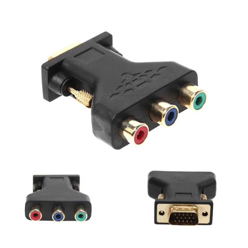 VGA–3RCA adapter kábel (Interfész: VGA; Csatlakozók: Egyszeres fej; Márka: Neutral)