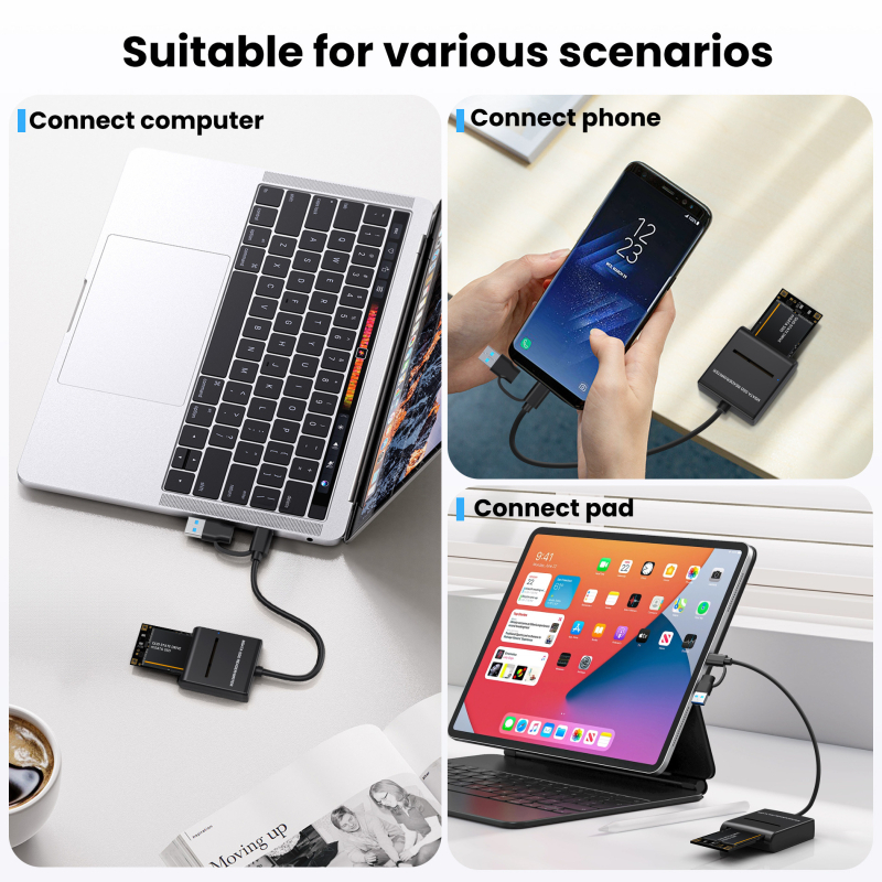 Kabel pretvarača mSATA na USB 3.0 Type-C, USB-to-SATA sučelje, 5 Gbps, model M36, E-yield