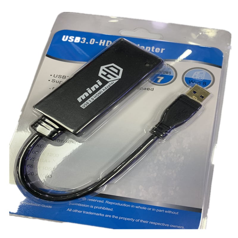 USB 3.0 na HDMI konverter — USB3.0 sučelje, bakrene jezgre, OEM dostupan
