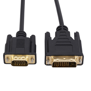 DVI na VGA adapter kabel, DVI 24+1 na VGA, bakreno jezgro, brzina prijenosa 5 Gbps