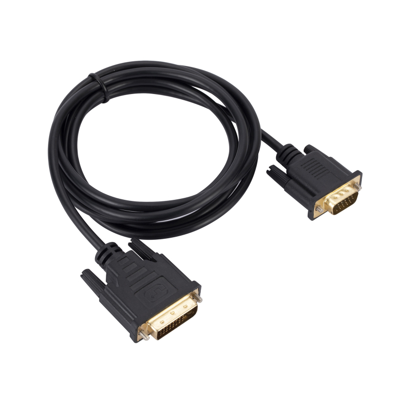 DVI na VGA adapter kabel, DVI 24+1 na VGA, bakreno jezgro, brzina prijenosa 5 Gbps