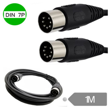 KW cablu patch DIN 7 pini, conectori bărbat-bărbat, pentru calculatoare și dispozitive medicale