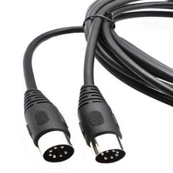 KW cablu patch DIN 7 pini, conectori bărbat-bărbat, pentru calculatoare și dispozitive medicale