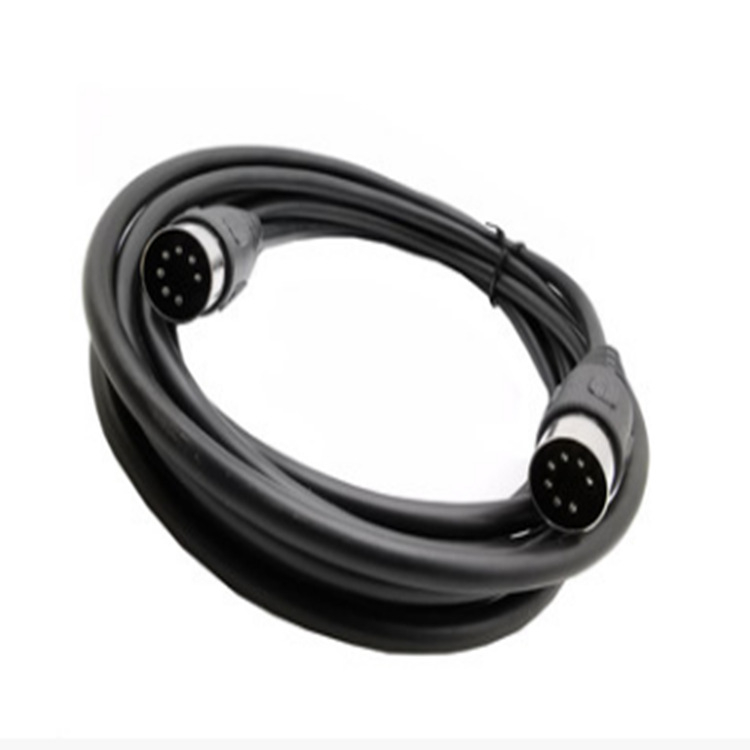 KW cablu patch DIN 7 pini, conectori bărbat-bărbat, pentru calculatoare și dispozitive medicale