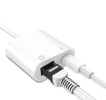 Lightning na RJ-45 Ethernet adapter za iPhone – 1 Gbps, 0.25 m, bakreno jezgro