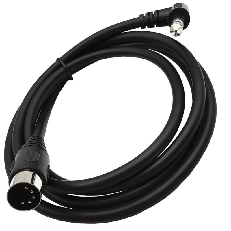 ERE YR-Din-5-08 adapter kabel: 90° 6,35 mm na MIDI DIN 5-Pin, audio izlaz, dužina 1,5 m