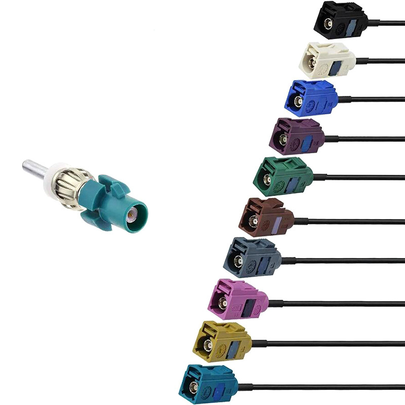 Auto audio antena Fakra Z-tip DIN priključak adapter, Snap sučelje, bakreni kontakti, PVC izolacija