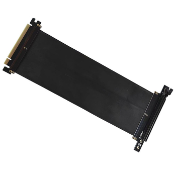 PCIe 3.0 x16 patch kabelis GPU paplašināšanai — 90° leņķis, vara vadā, paplašināšanas kabelis, adapters, saderīgs ar datoru perifērijām