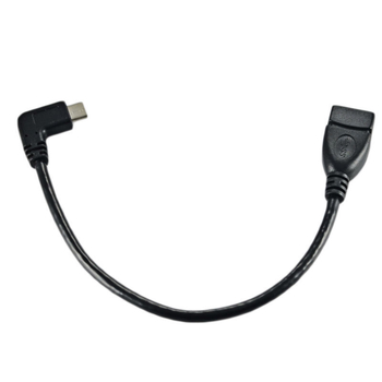 Adapter kabel USB-A ženski na USB-C kutni konektor, USB 3.0 sučelje, duljina 0,25 m, model YR-3.1-6-1A