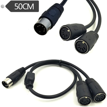 Adapter kabel 5-pinski DIN: muški na dva DIN priključka, audio izlaz, duljina 0,5 m, model YR-Din-15, marka ERE