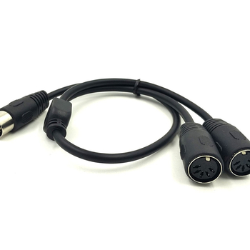 Adapter kabel 5-pinski DIN: muški na dva DIN priključka, audio izlaz, duljina 0,5 m, model YR-Din-15, marka ERE