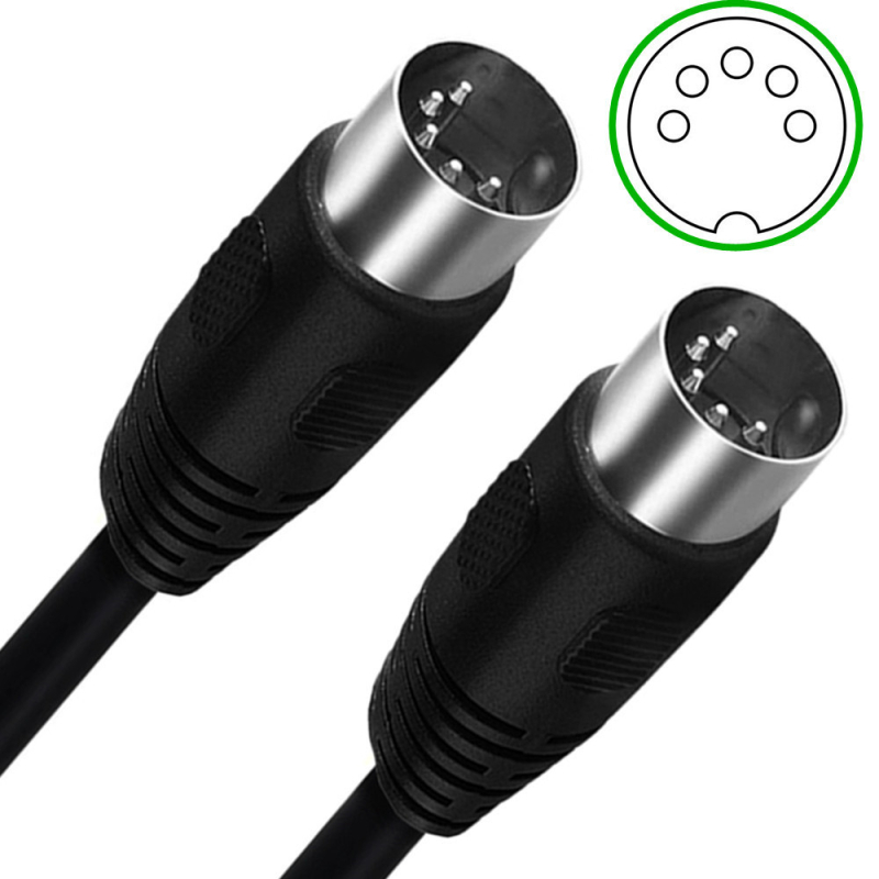 Adapter kabel, 5-pin DIN muški konektor, bakreno jezgro, duljina 1,5 m