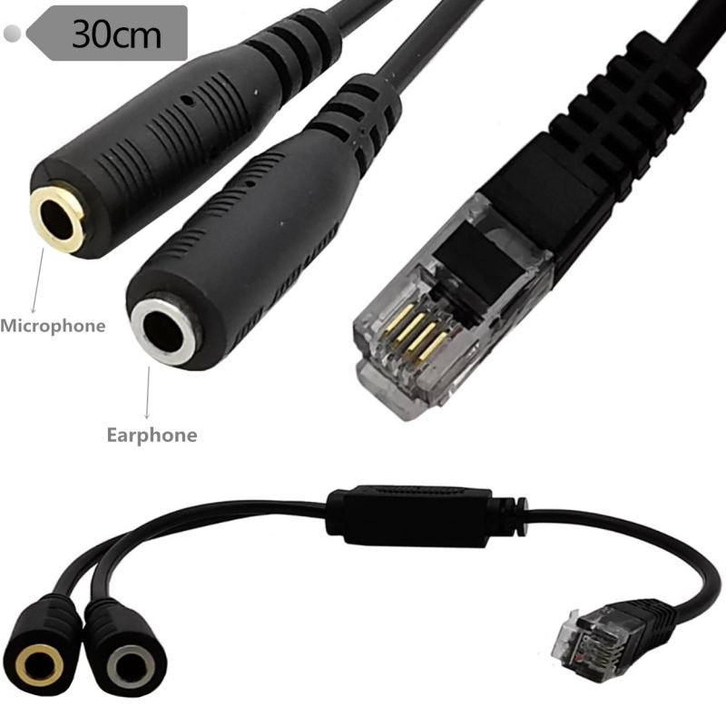 ERE YR-DCRJ-15 adapter kabel za slušalice, 3,5 mm na RJ9, audio izlaz