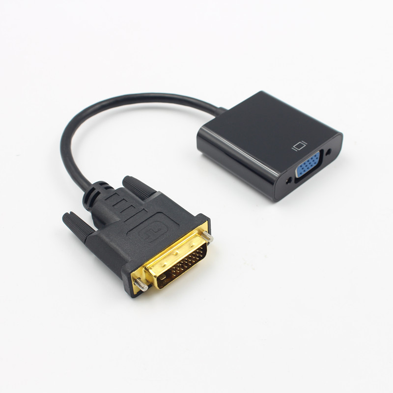 DVI na VGA pretvarač s čipom, model 24+1, kabel od bakra bez kisika, univerzalna duljina, marka Zuo heng
