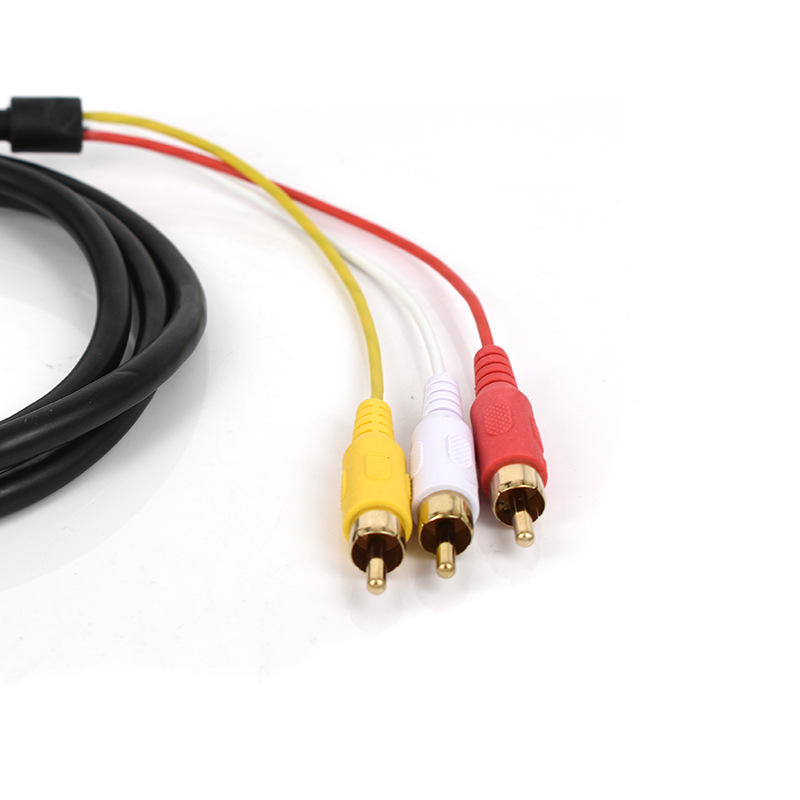 Cablu HDMI către 3RCA AV, 1,5 m, cupru, conectori placate cu aur