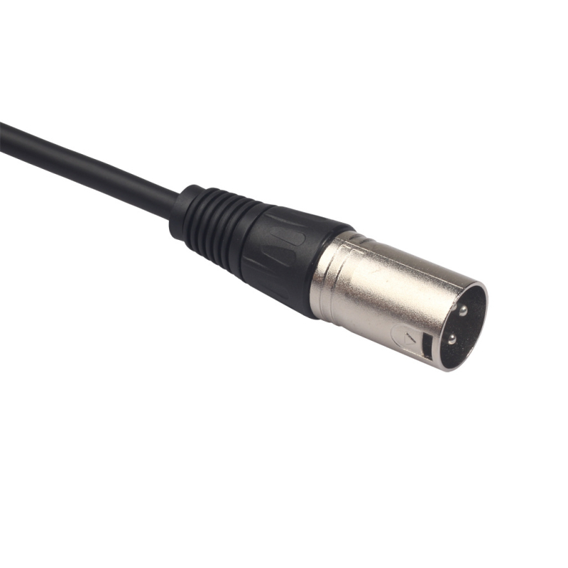 Audio kabel 3.5 mm stereo na XLR muški konektor, bakreni vodič, pozlaćeni konektor, kućište od cinkove legure