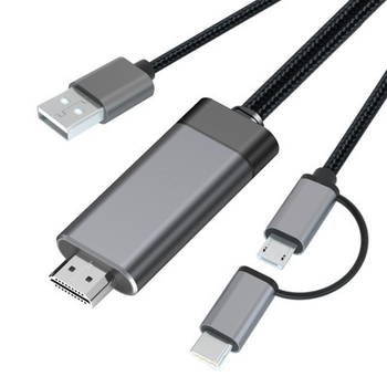 LD36 Type-C/Micro HDMI 2-in-1 kábel pre TV – HDMI adaptér, video prevodník