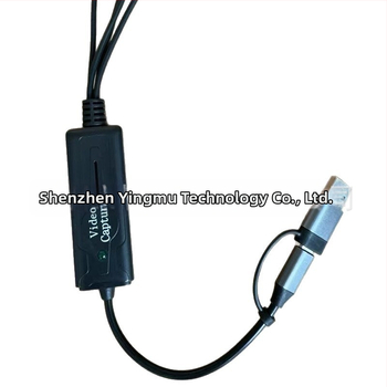 AV CVBS/S-Video USB-C capture karta s rozhraním USB 2.0, rozlíšenie 640x480@25Hz a 720x576@30Hz