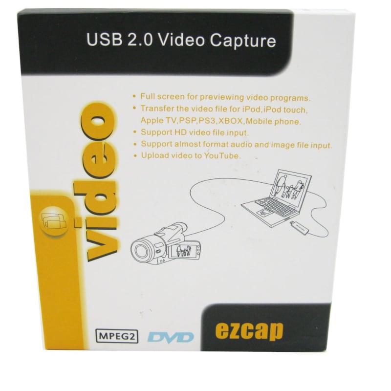 EZCAP172 USB kartica za snimanje videa, rezolucija 720x480, USB sučelje, kompatibilna sa svim operativnim sustavima, OEM dostupan, 1 godina garancije