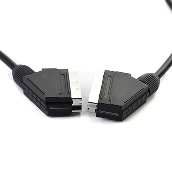 Europski SCART kabel, 21-pinski muški–muški, adapter kabel, bakreno jezgro
