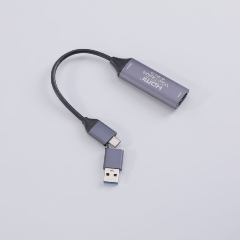 USB 3.0 videokarte ar divām ieejām — 4K atbalsts, USB interfeiss, Windows saderīgs