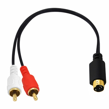 YR-AV-196 патч кабел, MD4P към 2x RCA, S-Video 4Pin, ERE/Yirui, произход Хубей