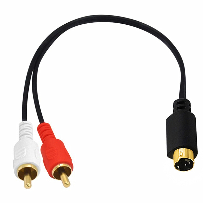 YR-AV-196 патч кабел, MD4P към 2x RCA, S-Video 4Pin, ERE/Yirui, произход Хубей