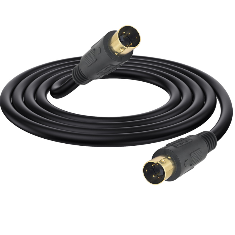 Adapter kabel S-VIDEO, 4-pinski MD4P muški, model YR-AV-36-001, branda Yirui; Vrsta: adapterski kabel; Sučelje: S-VIDEO; Čip: nema