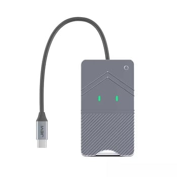 Високоскоростен четец за карти USB 3.2 Gen2 Type-C, модел CFE-B, корпус от магнезиево-алуминиев сплав, тегло 90 g