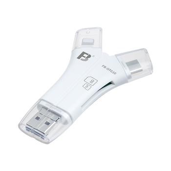 OTG USB kaardilugeja – CF/SD/SDHC/TF tugi; USB 2.0 liides; ühildu Apple, Huawei ja Android-seadmetega; kaal 14,8 g