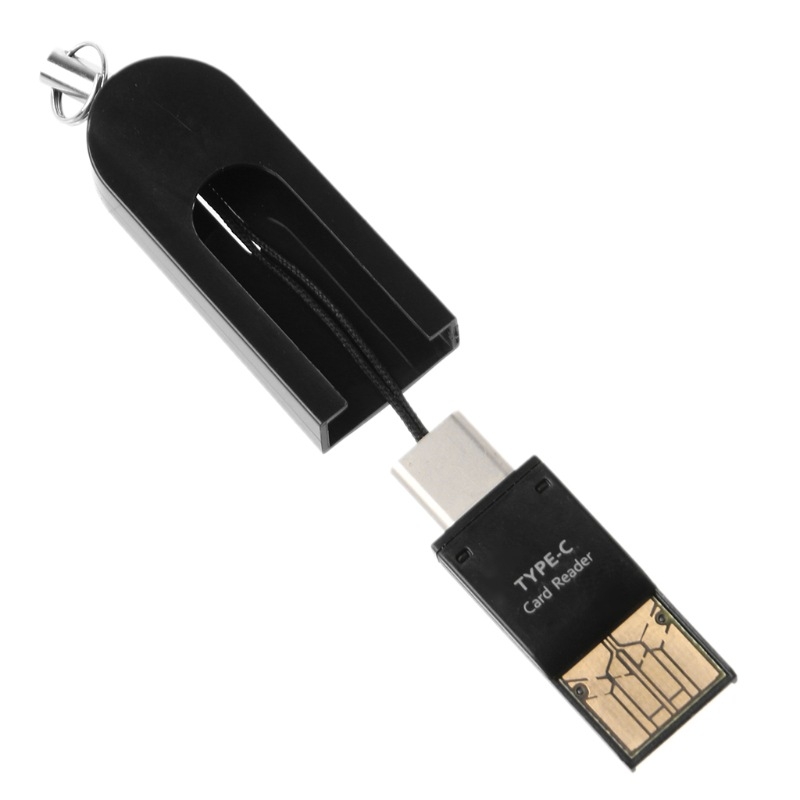 Type-C ja USB-A TF-kaardi lugeja OTG-iga, 2-ühes, USB 2.0