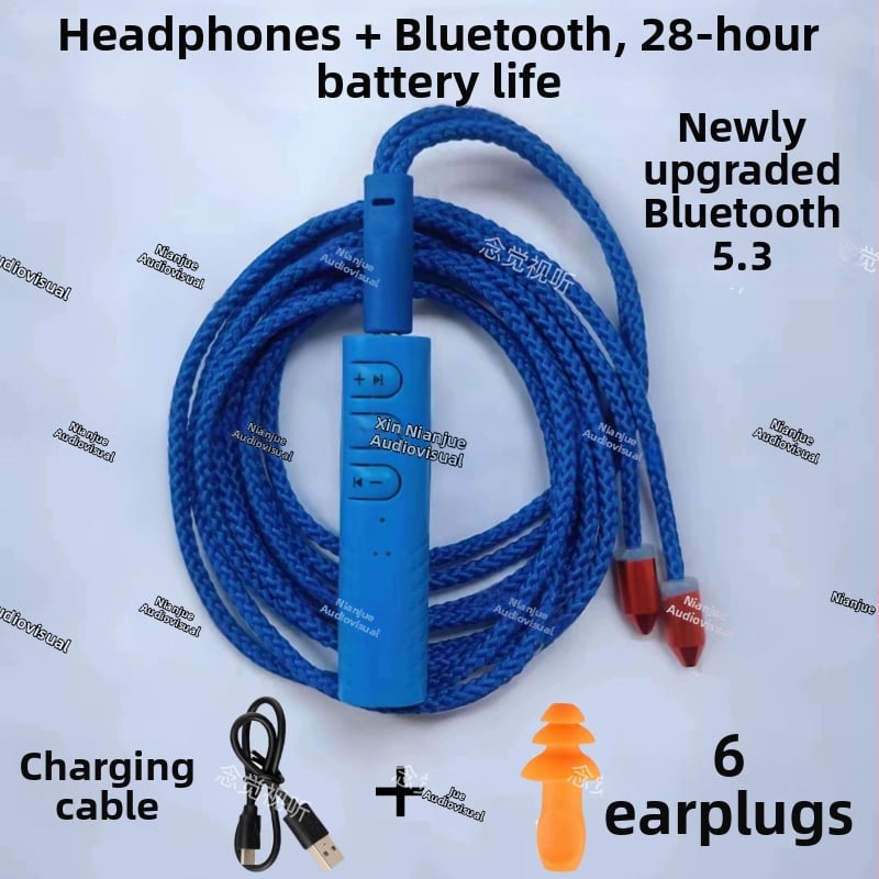 Nianjue audiovisual Laidinės ausinės, 6 mm vairuotojas, 3,5 mm kištukas, įmontuotas mikrofonas