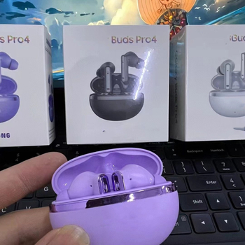Galaxy Buds4 Pro-kompatibilne bežične slušalice za uho, stereo zvuk, BT 5.0, domet 10 m, trajanje baterije 0–4 h, vodootporne