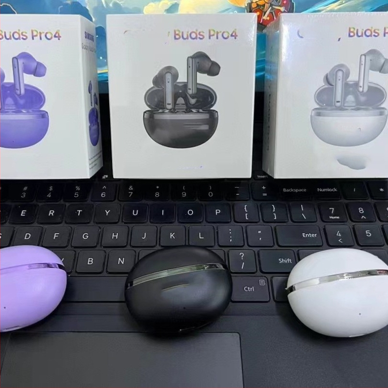 Galaxy Buds4 Pro-kompatibilné bezdrôtové slúchadlá do uší, stereo zvuk, BT 5.0, dosah 10 m, výdrž batérie 0–4 h, vodeodolné