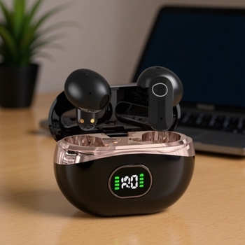 Bežične Bluetooth slušalice Pro6TWS5.4 za sport sa digitalnim zaslonom, Bluetooth 5.4, domet 10 m, 4–8 h trajanja baterije, vodootporne