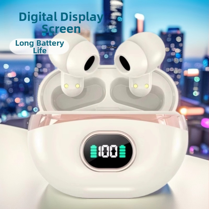 Juhtmevabad Bluetooth kõrvaklapid Pro6TWS5.4 sportlikule kasutusele digitaalse kuvaga, Bluetooth 5.4, 10 m vahemik, 4–8 tunni akukestvus, veekindlad