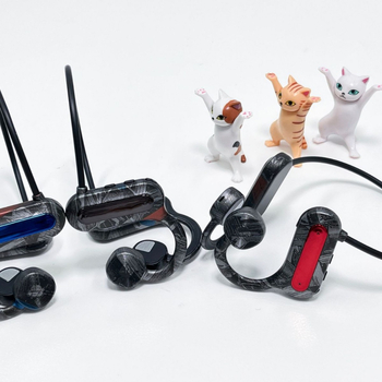 Belaidės ausinės su kauline kondukcija, galvos uždėjimo dizainas, Hi-Fi garsas, 3,5 mm/USB jungtys, 2025 modelis