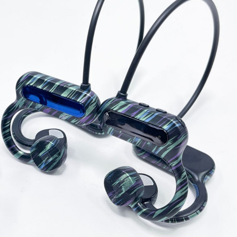 Belaidės ausinės su kauline kondukcija, galvos uždėjimo dizainas, Hi-Fi garsas, 3,5 mm/USB jungtys, 2025 modelis