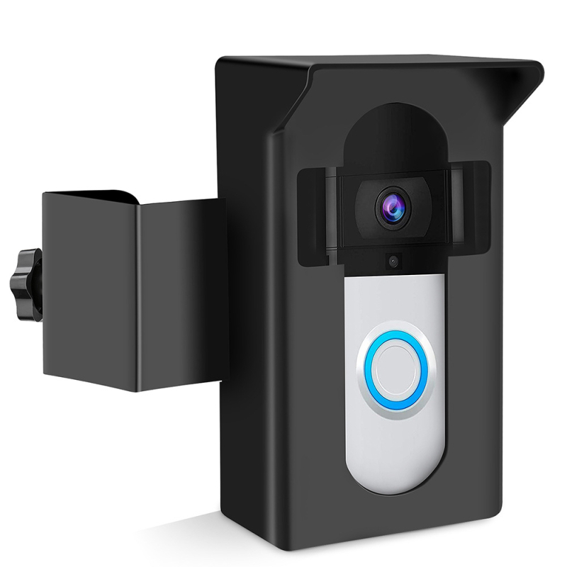 Suport Ring Video Doorbell cu margine, fixare anti-furt, carcasă metalică, corpul camerei, materiale: metal+ABS