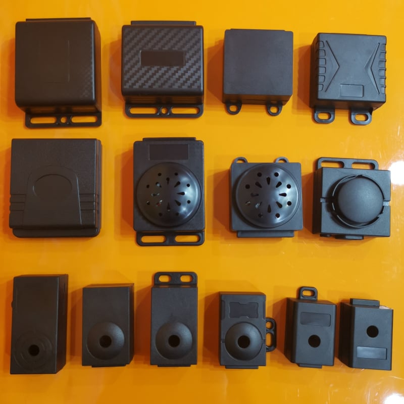 ABS пластмасов корпус за алармен модул за мотоциклети и електрически превозни средства (материал: ABS пластмаса; класификация: алармен корпус; подходящ за мотори и EV)