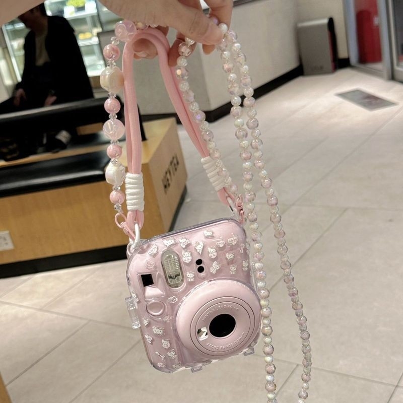 Mini12 dėklas Instax: Corduroy audinys, plastinis dangtelis