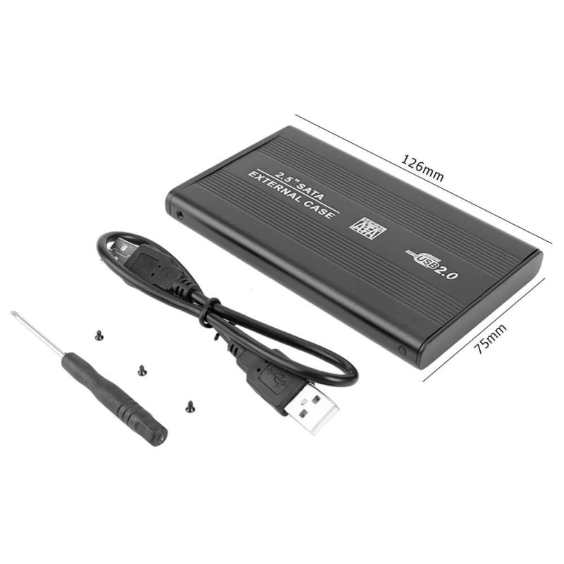 Yunhao S254U2 2.5'' SATA USB 2.0 aluminijsko vanjsko kućište za tvrdi disk