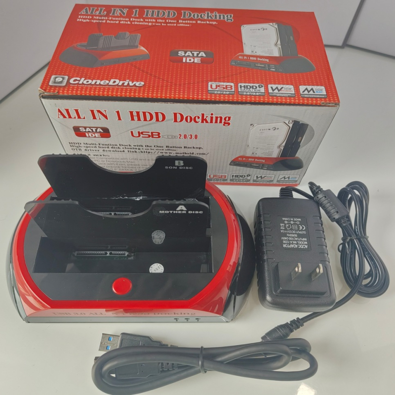 Διπλή USB 3.0 θήκη σκληρού δίσκου με offline κλωνοποίηση – Υποστηρίζει 16TB, δίσκους SATA 2.5/3.5, USB 3.0 έως 5Gbps