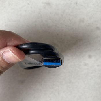 USB 3.0 Micro-B datu kabelis ārējiem HDD korpusiem, vara vadītājs, garums 0,45 m