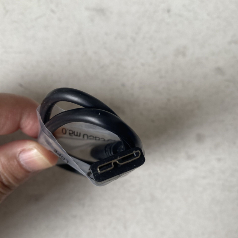 USB 3.0 Micro-B datu kabelis ārējiem HDD korpusiem, vara vadītājs, garums 0,45 m