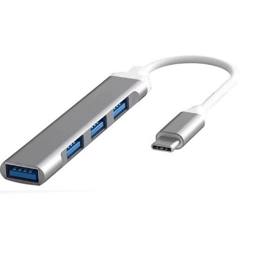 Type-C hub so štyrmi USB 3.0 portami, bez externého napájania